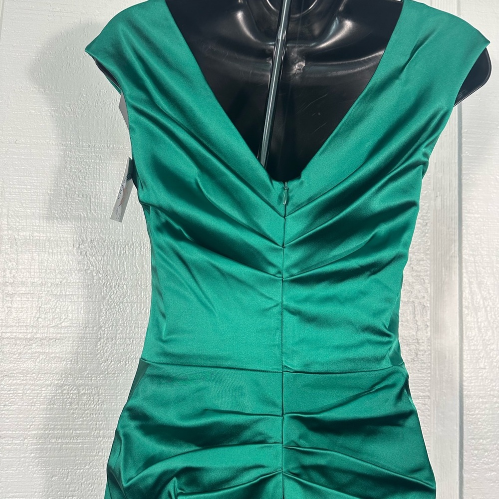 Betsy & Adam Women’s Green Cap Sleeve Dress Size 2 NWT - Picture 10 of 12